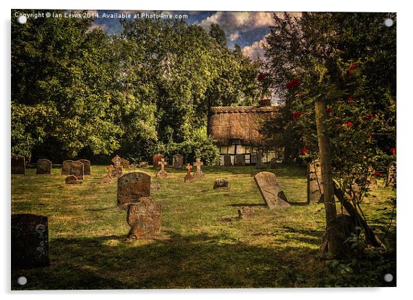  Dorchester Abbey Churchyard Acrylic by Ian Lewis