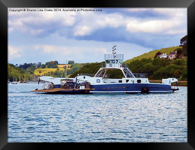  Dartmouth higher ferry Framed Print by Sharon Lisa Clarke