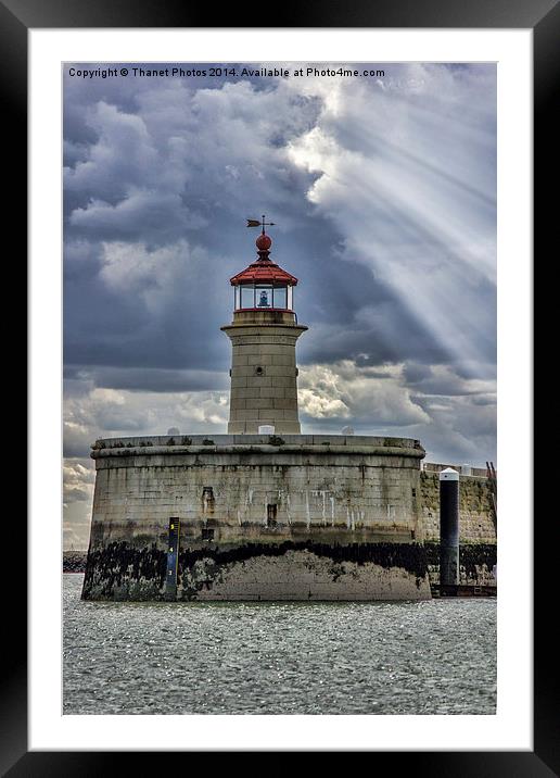  Ramsgate Lighthouse Framed Mounted Print by Thanet Photos