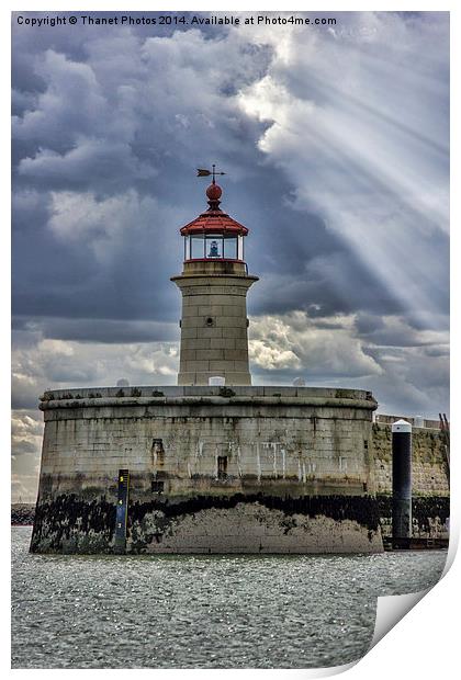  Ramsgate Lighthouse Print by Thanet Photos