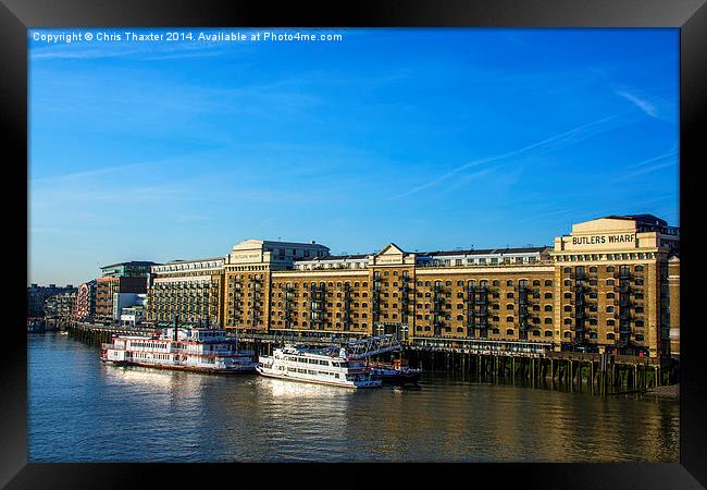  Butlers Wharf Framed Print by Chris Thaxter
