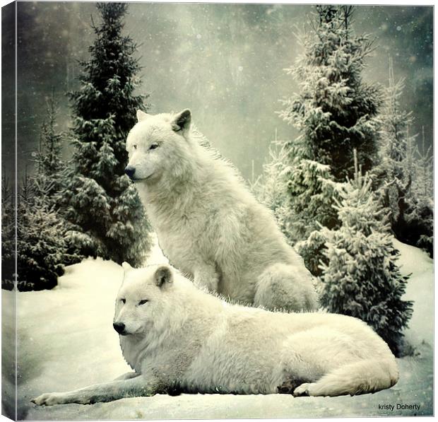  wolfpack Canvas Print by kristy doherty