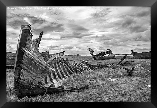  Old wrecks Framed Print by Ian Clamp