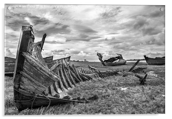 Old wrecks Acrylic by Ian Clamp