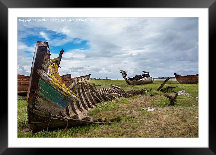 Old wrecks Framed Mounted Print by Ian Clamp