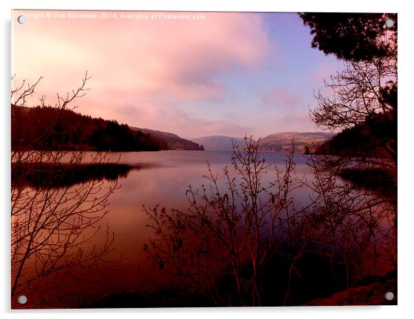  Lake Vyrnwy At Sunset Acrylic by Nick Wardekker