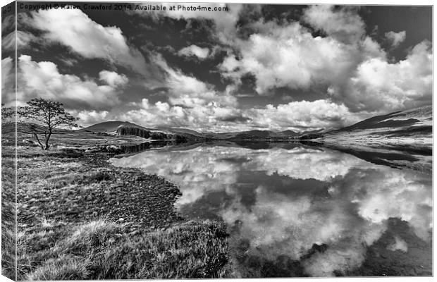  Reflections On Loch Tulla Canvas Print by Karen Crawford