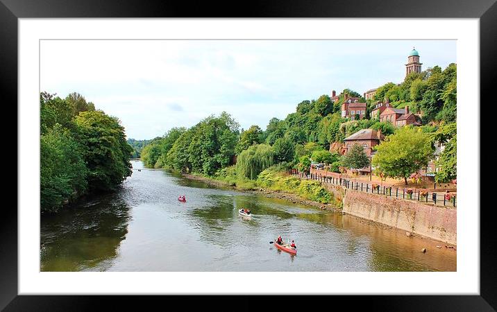  Downriver On The Severn Framed Mounted Print by philip milner