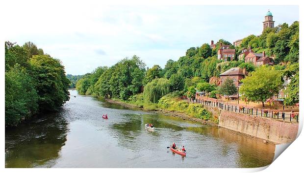  Downriver On The Severn Print by philip milner