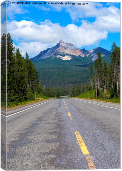 Mountain Highway Canvas Print by Mike Dawson