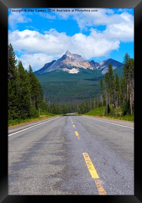 Mountain Highway Framed Print by Mike Dawson