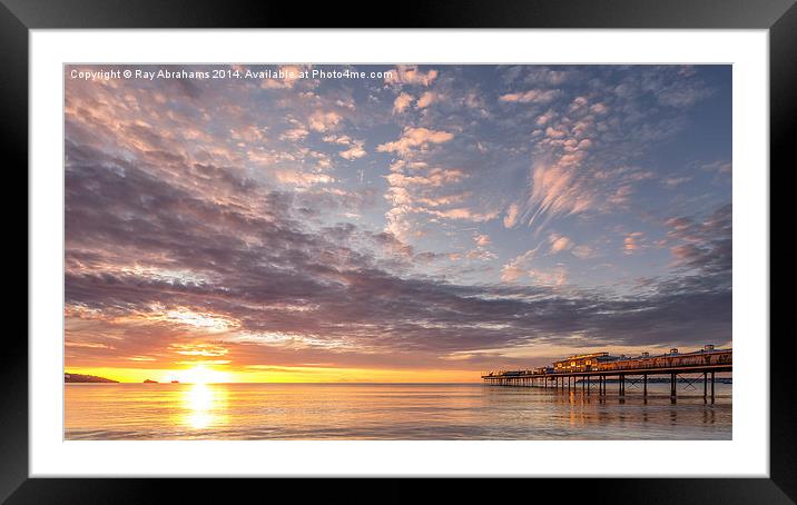  Dawn Heaven Framed Mounted Print by Ray Abrahams