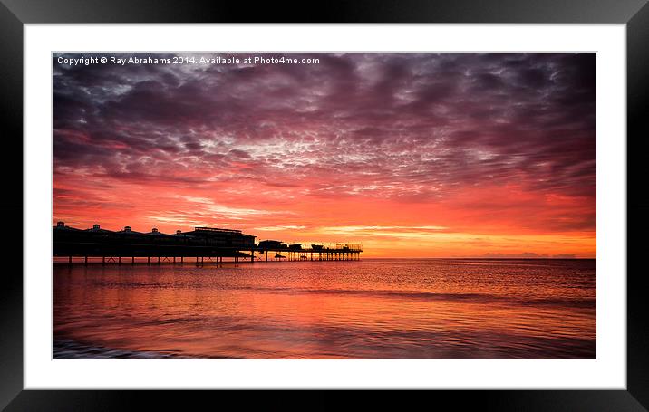 Radiant Skies Framed Mounted Print by Ray Abrahams