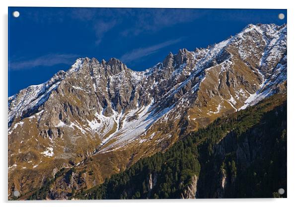 Austrian alps Acrylic by Thomas Schaeffer