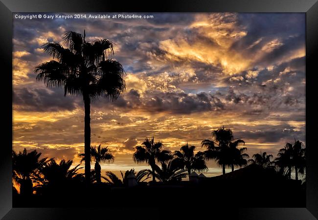  Fuerteventura Sunset Framed Print by Gary Kenyon