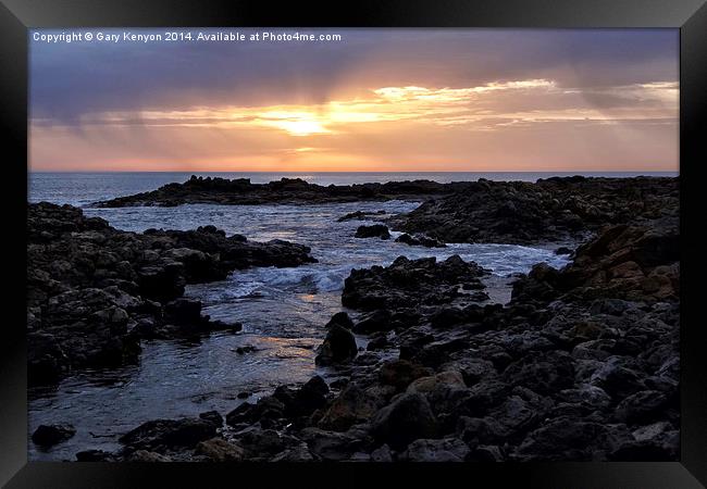   Fuerteventura Sunrise Framed Print by Gary Kenyon