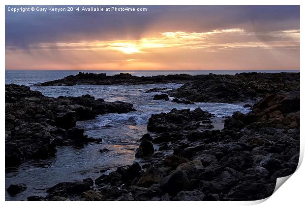  Fuerteventura Sunrise Print by Gary Kenyon