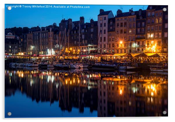 Honfleur Blue Hour  Acrylic by Tracey Whitefoot