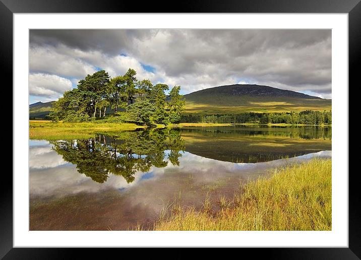 Loch Tulla reflections Framed Mounted Print by Stephen Taylor
