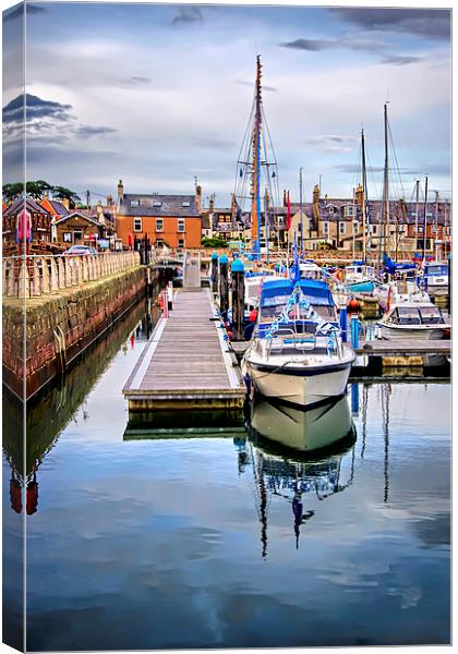Arbroath Harbour   Canvas Print by Valerie Paterson