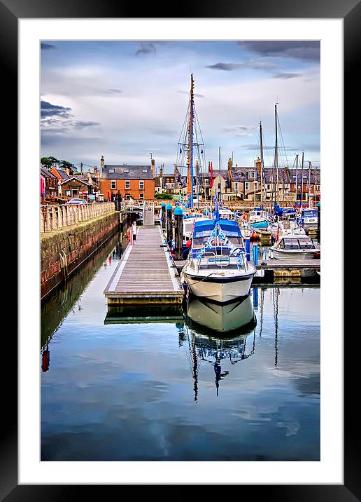 Arbroath Harbour   Framed Mounted Print by Valerie Paterson