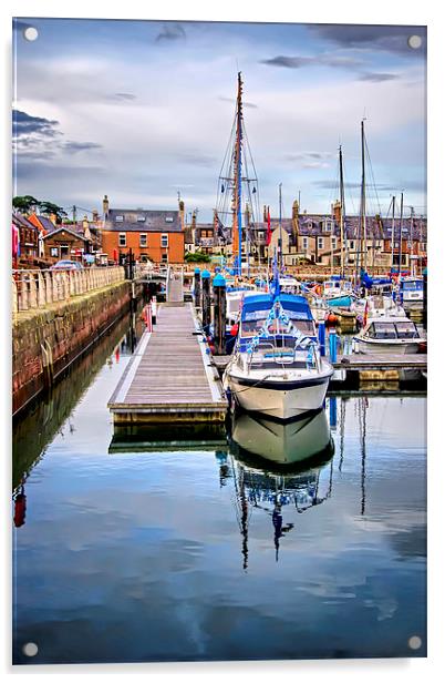 Arbroath Harbour   Acrylic by Valerie Paterson