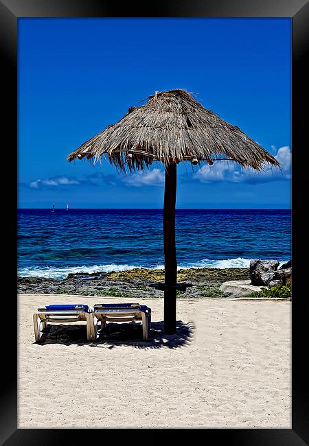 Caribbean View  Framed Print by Valerie Paterson