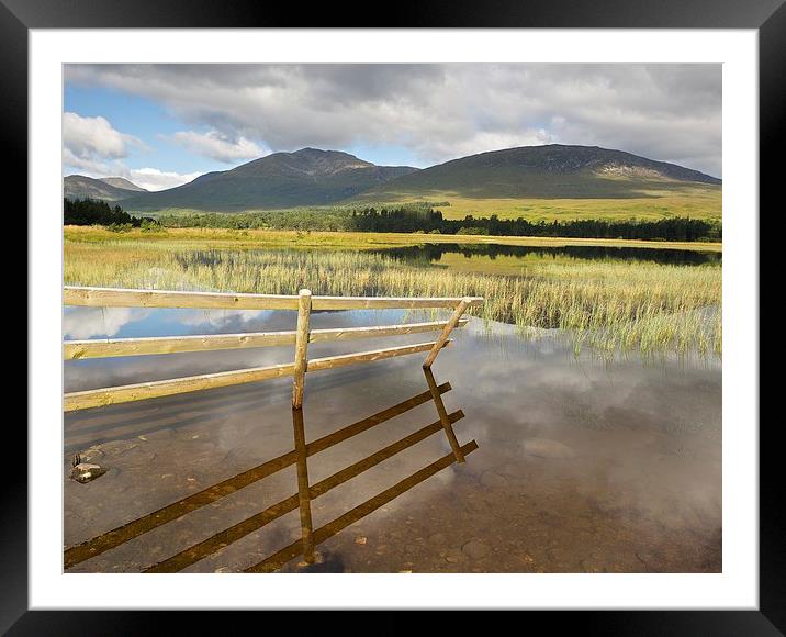 Glen Orchy reflection Framed Mounted Print by Stephen Taylor