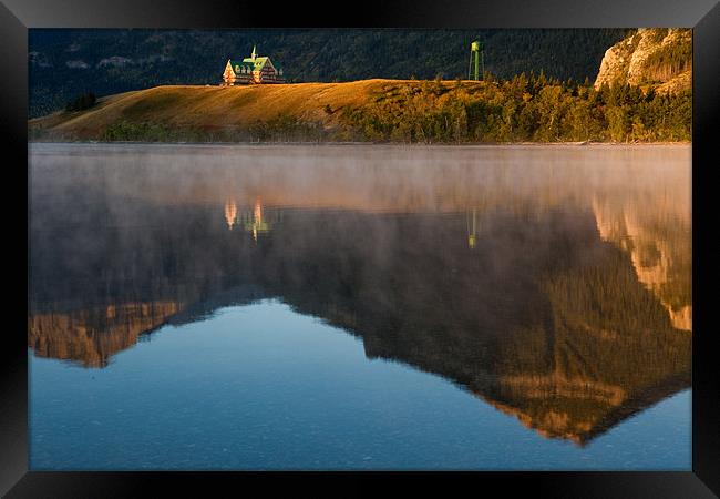 Waterton Lakes Sunrise Framed Print by Thomas Schaeffer