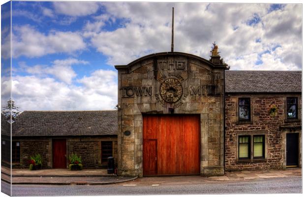 Strathaven Town Mill Canvas Print by Tom Gomez