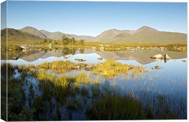  Summer at Lochan na h-Achlaise Canvas Print by Stephen Taylor