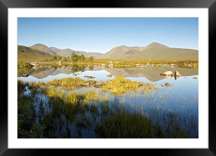  Summer at Lochan na h-Achlaise Framed Mounted Print by Stephen Taylor