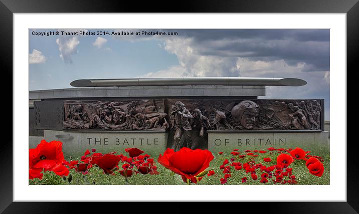  Battle of Britain Monument, London Framed Mounted Print by Thanet Photos