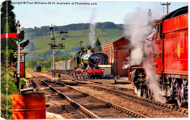  Steam Up! Canvas Print by Paul Williams