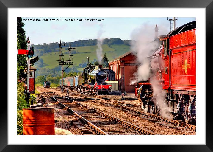  Steam Up! Framed Mounted Print by Paul Williams