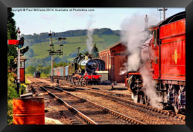  Steam Up! Framed Print by Paul Williams