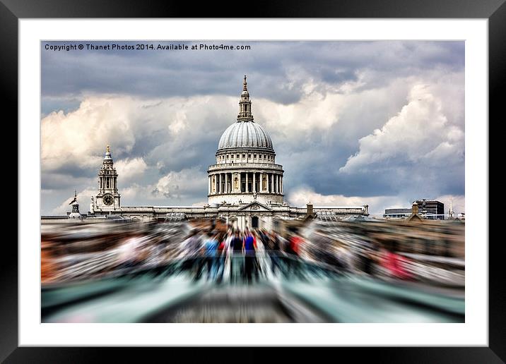  St Paul's Cathedral Framed Mounted Print by Thanet Photos