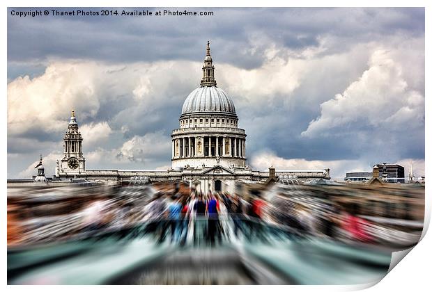  St Paul's Cathedral Print by Thanet Photos