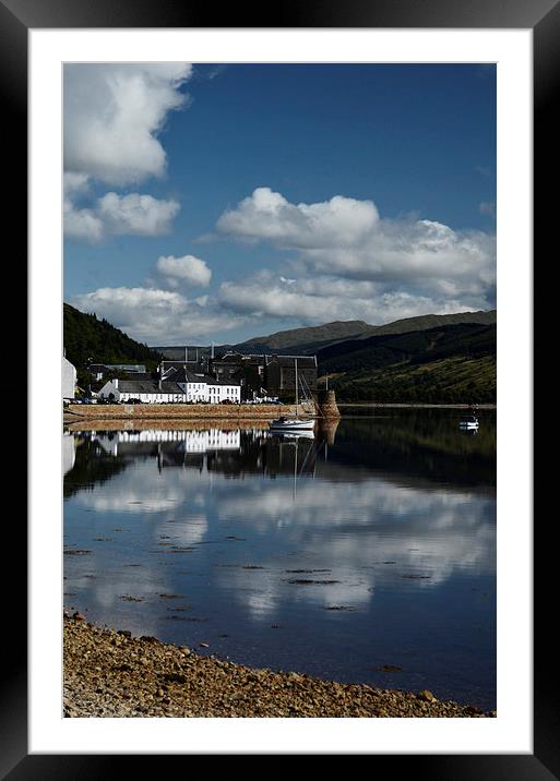  Reflections of Inveraray Framed Mounted Print by Angela Rowlands