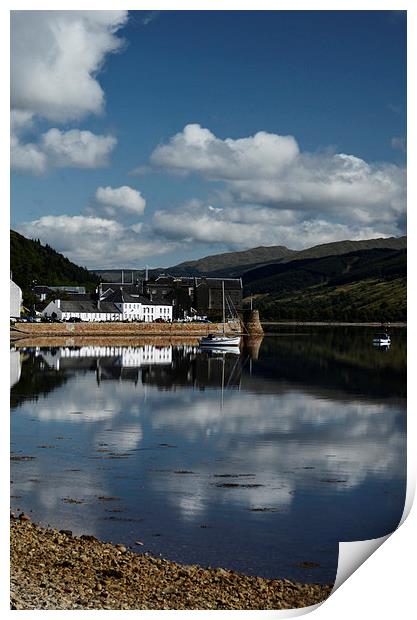  Reflections of Inveraray Print by Angela Rowlands
