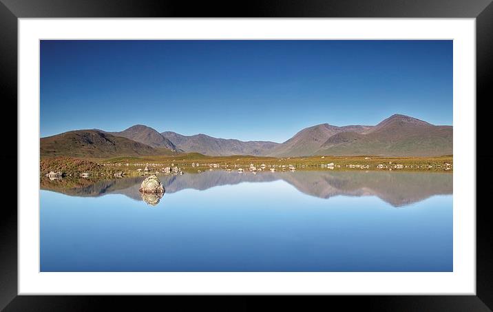 Lochan na h-Achlaise Framed Mounted Print by James Marsden