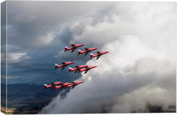 Cloud riders - the Red Arrows Canvas Print by Gary Eason