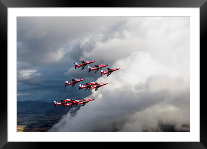 Cloud riders - the Red Arrows Framed Mounted Print by Gary Eason