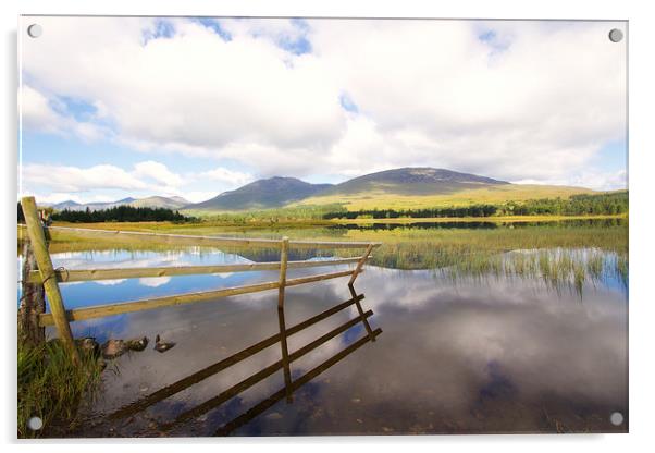  Loch Tulla reflections Acrylic by James Marsden