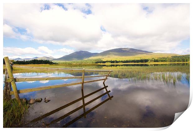  Loch Tulla reflections Print by James Marsden