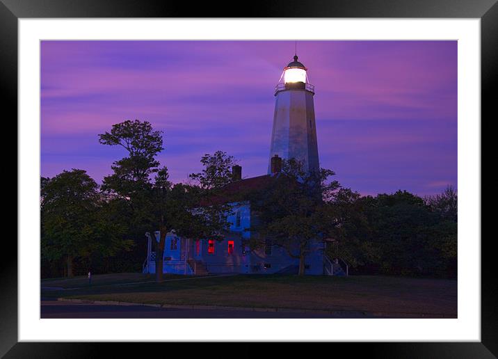 Sandy Hook Lighthouse Framed Mounted Print by bill lawson