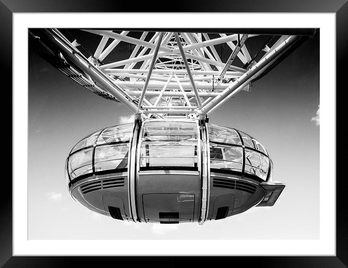  London Eye Pod Framed Mounted Print by jim wardle