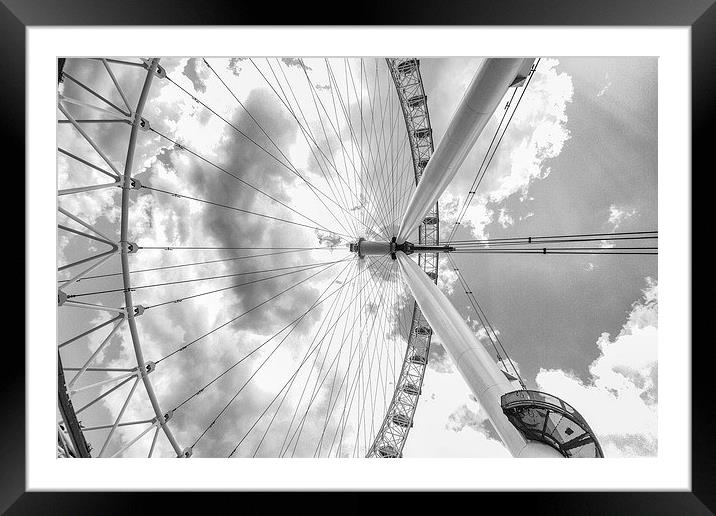  Under the London Eye Framed Mounted Print by jim wardle