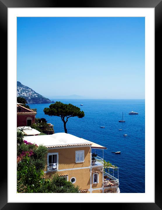  Terrazza Positano Framed Mounted Print by Michelle BAILEY