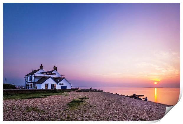  The Old Neptune - Whitstable Beach Print by Ian Hufton